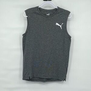 Puma gray fitted muscle tank top